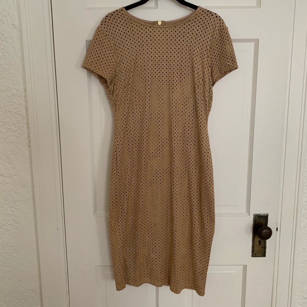 Tan Bisou Bisou business casual dress